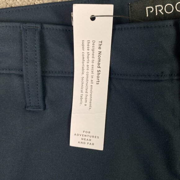 Proof The Nomad Shorts Men's 31 Blue Flat Front Performance Golf Huckberry Chino - Picture 5 of 13